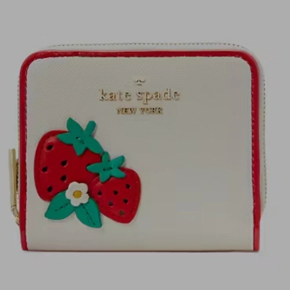 Kate Spade New York Strawberry Small Zip Wallet - Picture 10 of 10